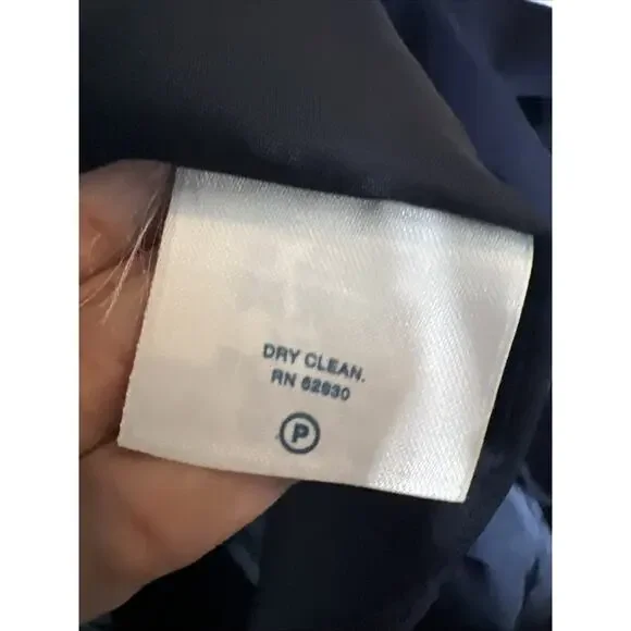 Lands End Womens 100% Wool one Button black Traditional Blazer USA Size 10 - Picture 6 of 10